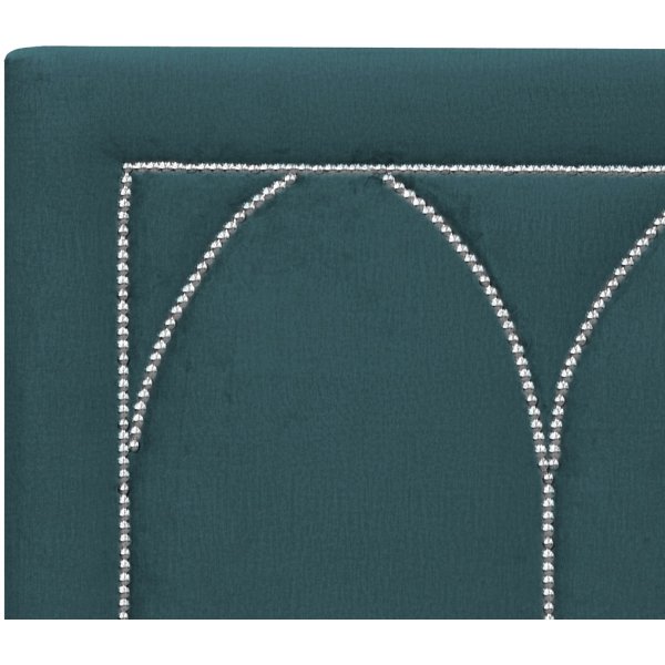 Tête de lit Dalarö (Velours bleu) - Toutes largeurs Tête de lit Dalarö (Velours bleu) - Toutes largeurs