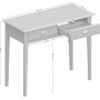 Nola bureau 95 x 45 cm - Wit/beige