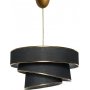 Couper taklampa - Svart/guld