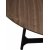 Ooid matbord 120 cm - Valntsfanr/svart
