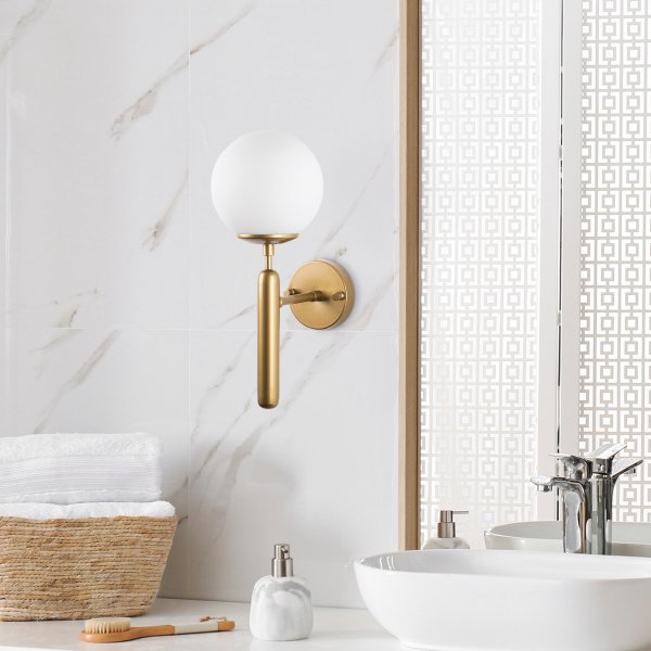 King wandlamp 11458 - Goud/wit