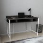 Alma skrivbord 120 x 60 cm - Vit/mrkgr