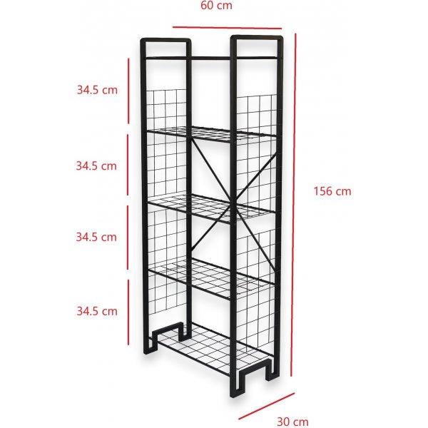 Kane bokhylla - Svart