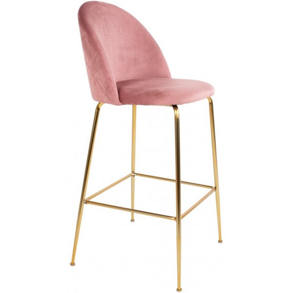 Tabouret de bar Lausanne - Rose/laiton Tabouret de bar Lausanne - Rose/laiton