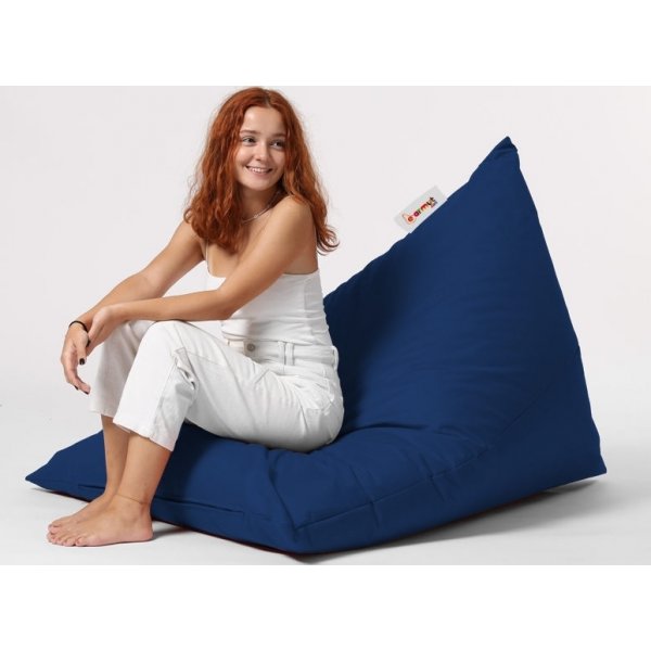 Pouf pyramide - Bleu foncé Pouf pyramide - Bleu foncé