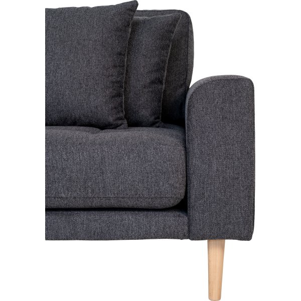 Canap divan Lido Gris fonc gauche