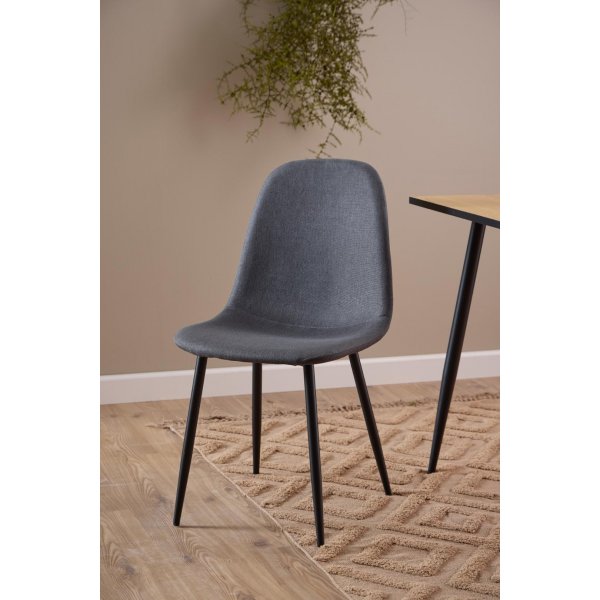 Chaise de salle  manger Celia - Gris fonc