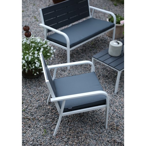 Alesund Loungegrupp - Vit/gr + Flckborttagare fr mbler