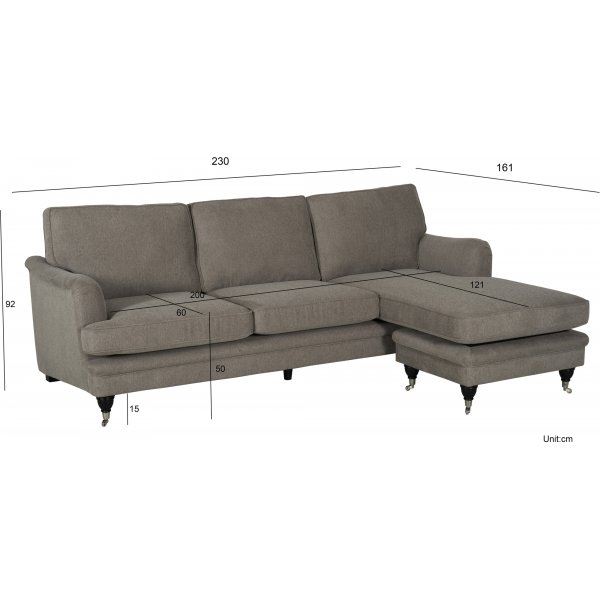 Lit de repos de luxe Howard Watford - Brun clair Lit de repos de luxe Howard Watford - Brun clair