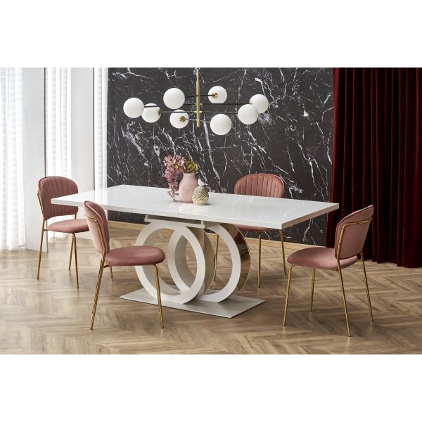 Table  manger Galardo 160-200 x 90 cm - Blanc