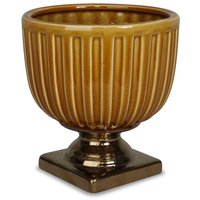 Kruka Grek på fot H18,5 cm - Gul Kruka Grek på fot H18,5 cm - Gul