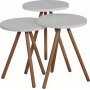 Triple batch tafel 34 cm - Wit