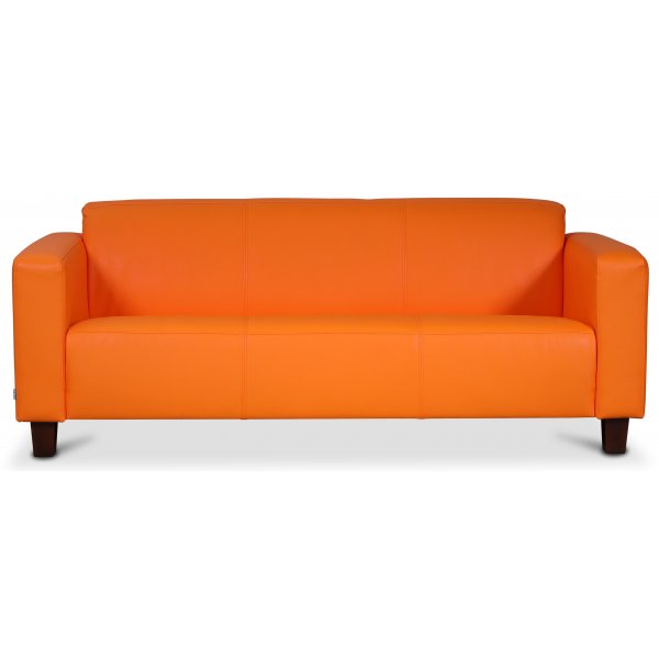 Bellus 3-sits soffa Orange - Orange PU