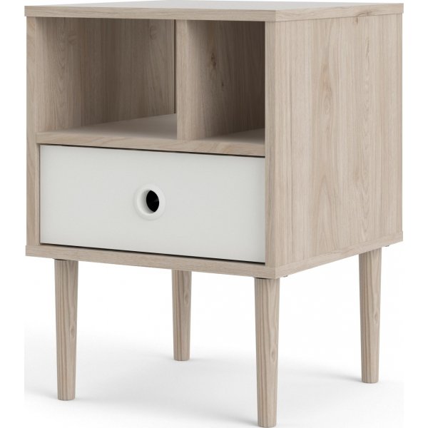 Rome sängbord - Hickory/vit Rome sängbord - Hickory/vit