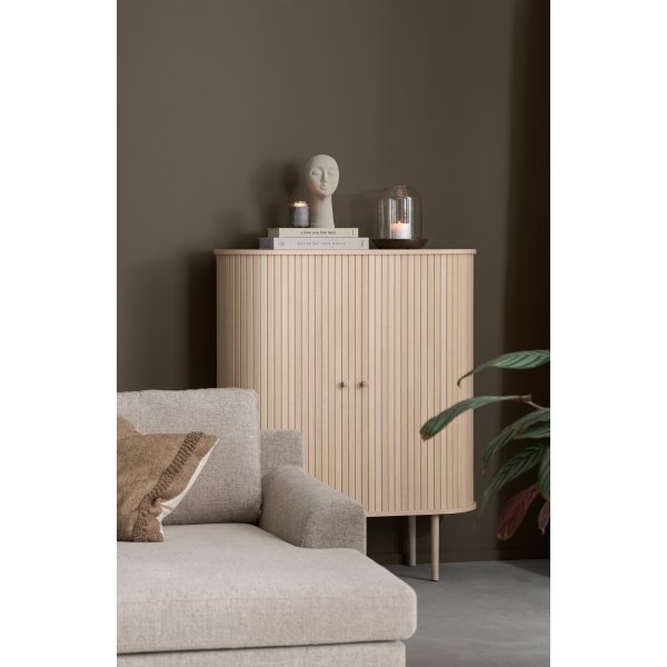 Meuble coulissant - Chêne pigmenté blanc Meuble coulissant - Chêne pigmenté blanc