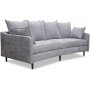 Gotland 3-sits svngd soffa - Oxford gr + Textilrengring fr mbler