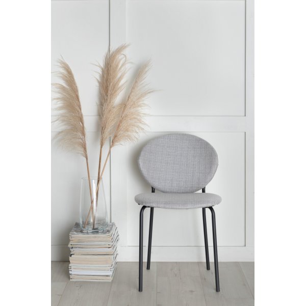 Chaise de salle à manger Ekefors - Tissu gris Chaise de salle à manger Ekefors - Tissu gris