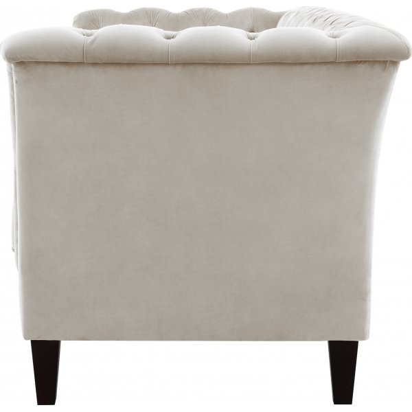 Bank 2-zits chesterfield beige - Milton
