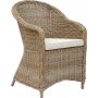 Utegrupp: 6 stolar och bord 200 x 100 cm rotting - Hampton/Mercury