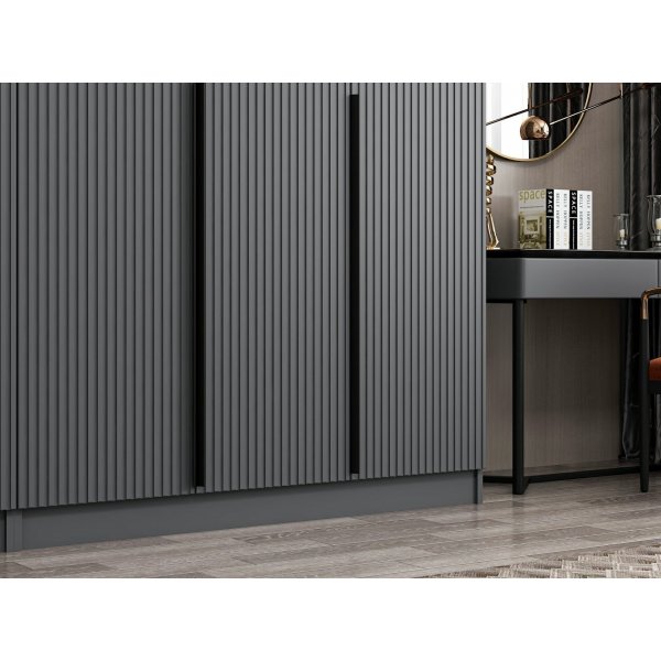 Cikani garderob 225x52x210 cm - Antracit Cikani garderob 225x52x210 cm - Antracit