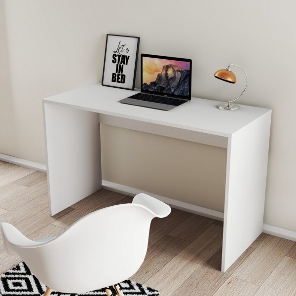 Bureau Silence 120x51,5 cm - Blanc Bureau Silence 120x51,5 cm - Blanc