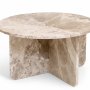 Level ronde salontafel in marmer 85 cm - Silver Diana