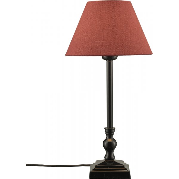 Lampe de table Lisa - Noir/rouge - 45 cm