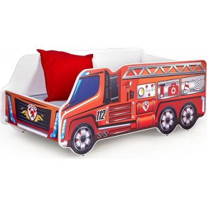 Lit Camion Pompier - Rouge + Kit d'entretien des meubles pour textiles