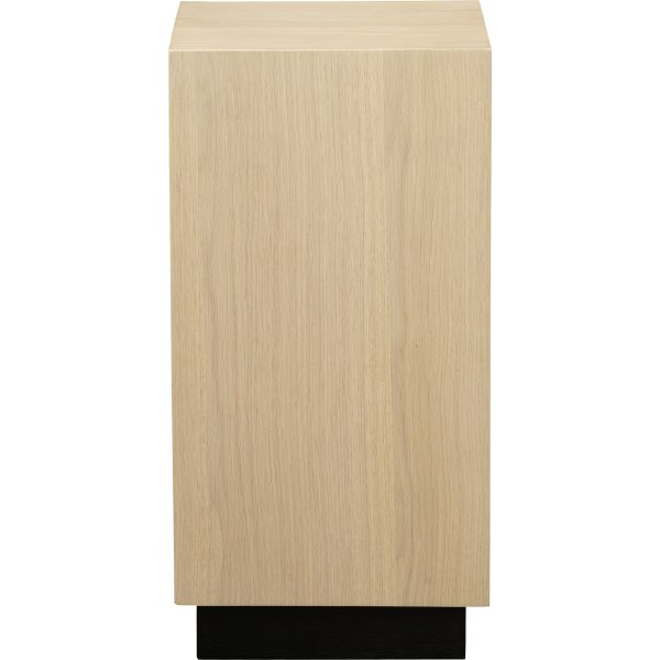 Napoli piedestal H60 - Vitpigmenterad lackad ekfanér Napoli piedestal H60 - Vitpigmenterad lackad ekfanér