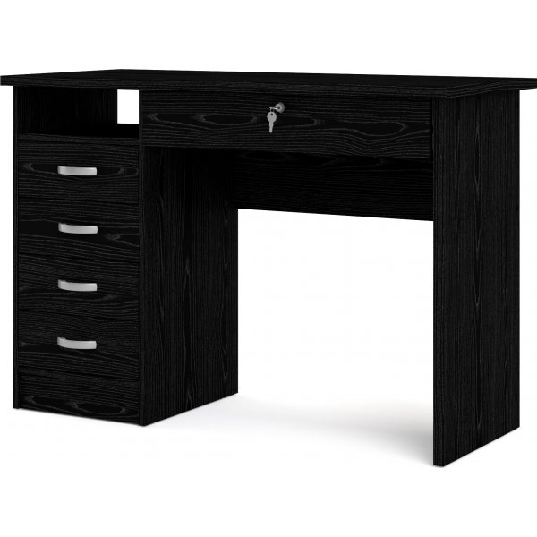 Bureau Function Plus avec 4 tiroirs 109,3 x 48,5 cm - Boîte noire Bureau Function Plus avec 4 tiroirs 109,3 x 48,5 cm - Boîte noire