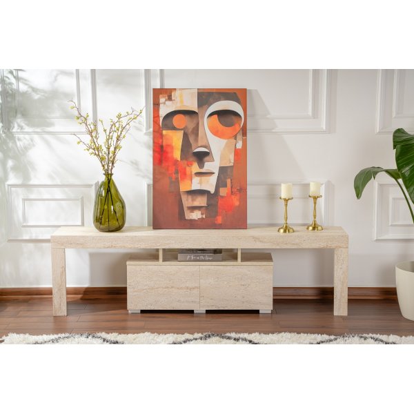 Enclave TV-bnk - Travertin