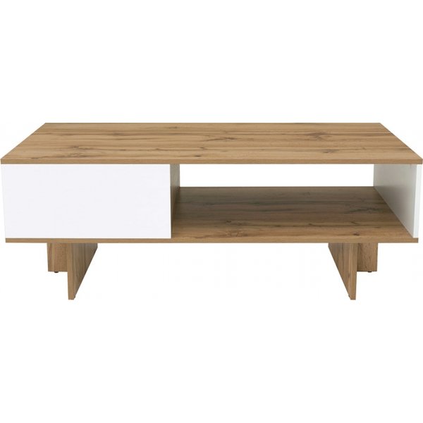 Table basse Zele 120 x 60 cm - Chêne/blanc Table basse Zele 120 x 60 cm - Chêne/blanc
