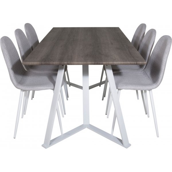 Armada matbord 180 cm - Ek/vit Armada matbord 180 cm - Ek/vit