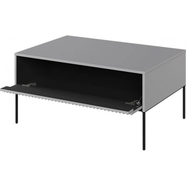 Table basse Trend 100 x 70 cm - Gris/noir