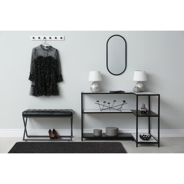 Porto platgeweven vloerkleed Antraciet