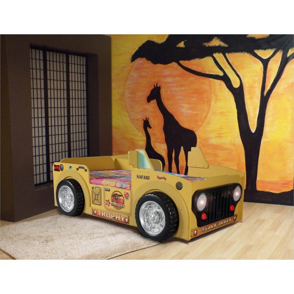 Jeep safari barnsäng - Gul Jeep safari barnsäng - Gul
