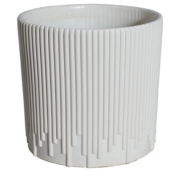 Kruka Stavar H22,5 cm - Vit