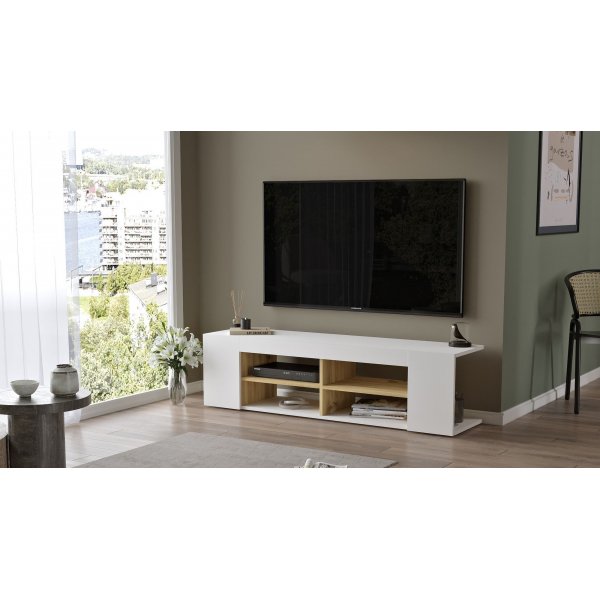 Luvio TV-bnk 13 - Ek/vit