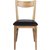 Kinley stol - Lackad ek/svart konstlder