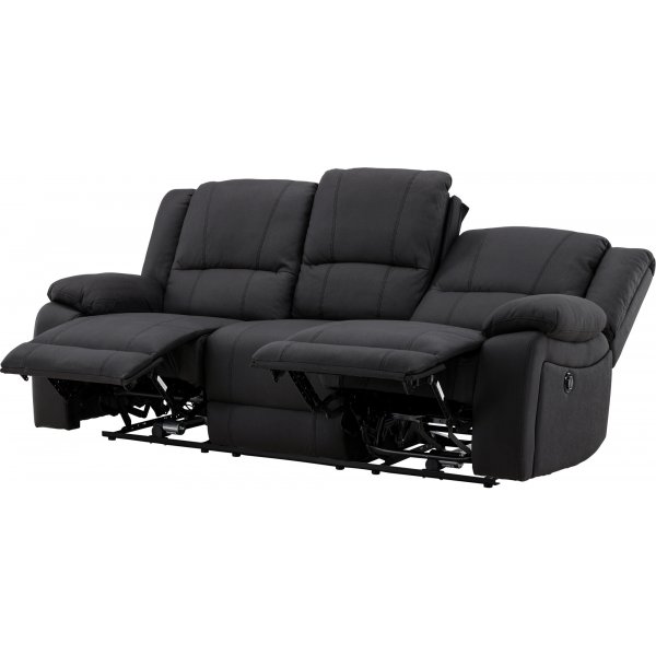 Canapé inclinable 3 places Singapore - Noir Canapé inclinable 3 places Singapore - Noir