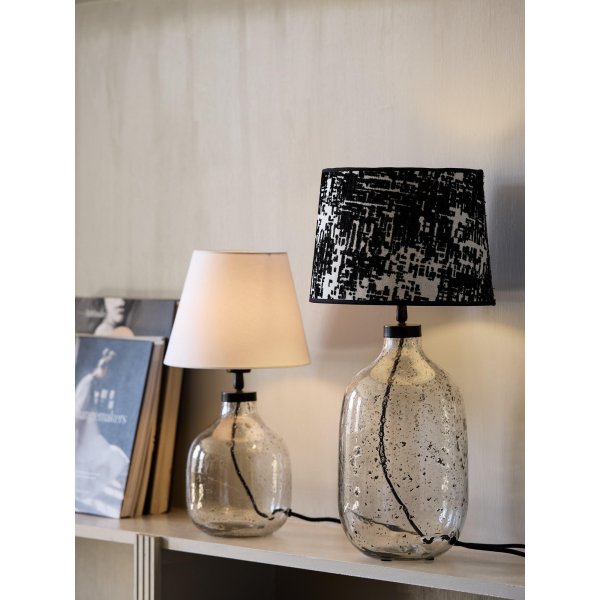 Pied de lampe Groove - Verre clair - 30 cm Pied de lampe Groove - Verre clair - 30 cm