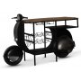 Klassisk Vespa bardisk 183 x 51 cm - Svart/silver