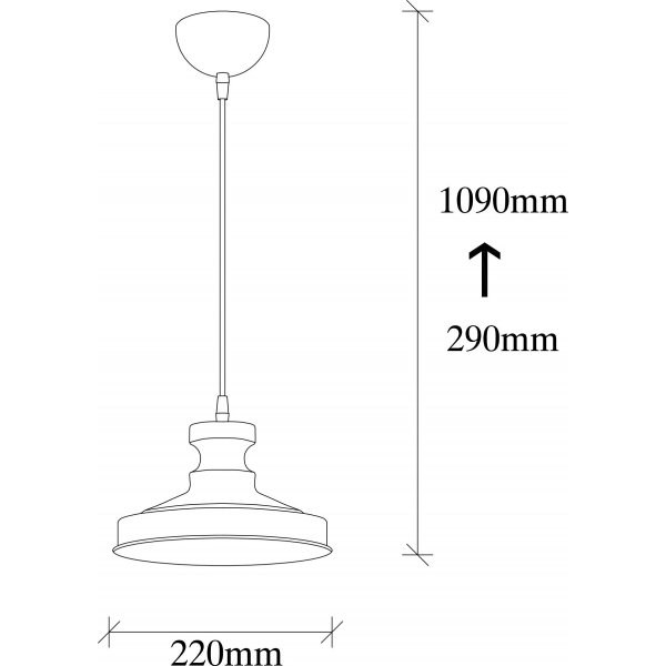 Berkeley taklampa 182-S - Svart Berkeley taklampa 182-S - Svart
