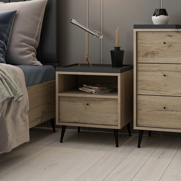 Lara nachtkastje - Walnoot