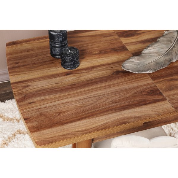 Table  manger Vinci 130-160 cm - Noyer