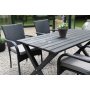 Scottsdale utematgrupp matbord med 4 st Orissa karmstolar - Svart/gr