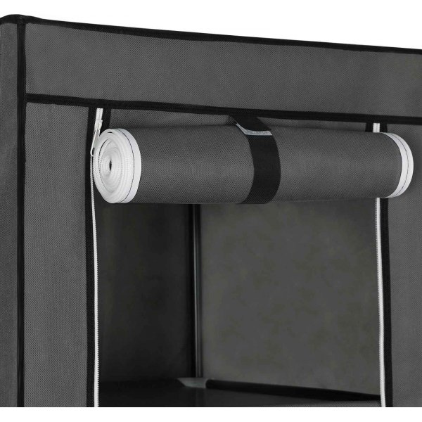 Prescott garderob 150 x 175 cm - Grå Prescott garderob 150 x 175 cm - Grå