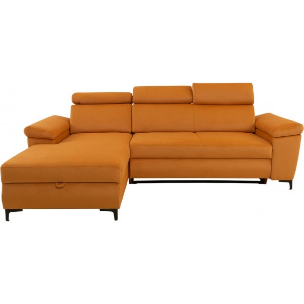 Santi slaapbank links - Oranje Santi slaapbank links - Oranje