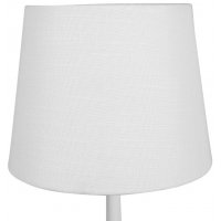 Rund lampskärm 18x23x18 cm - Vit (grovt linne) Rund lampskärm 18x23x18 cm - Vit (grovt linne)