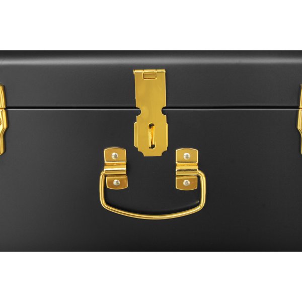 Matteus vintage Koffert set - Svart / Mässing + Möbeltassar Matteus vintage Koffert set - Svart / Mässing + Möbeltassar